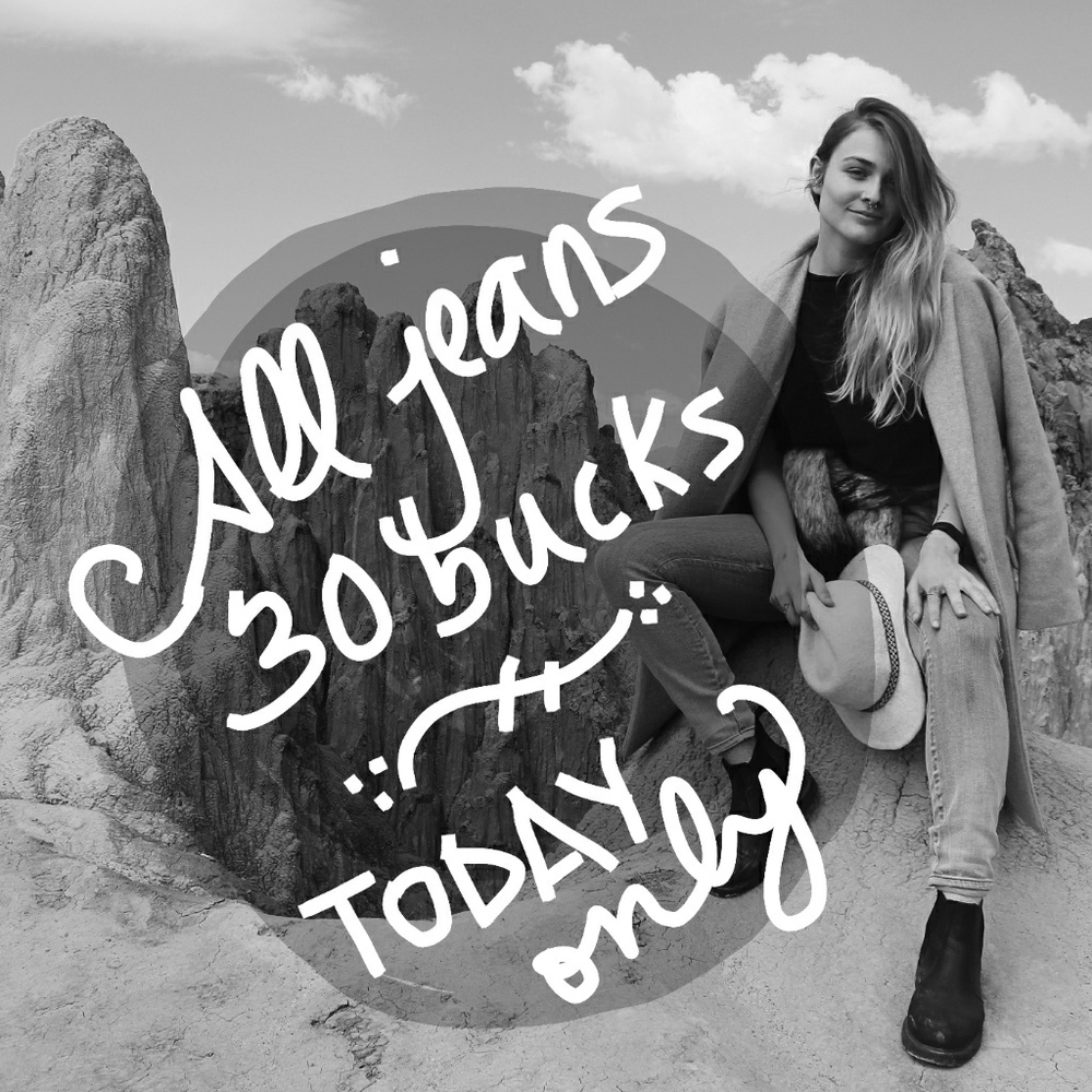 FLASH SALE!! ALL JEANS FOR $30